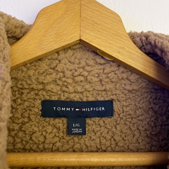 Tommy Hilfiger Cozy Warm Teddy Jacket Sz L - Picture 4 of 5